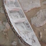 Small shelf to hang in patinated wood corded tower