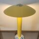 Vintage yellow mushroom lamp