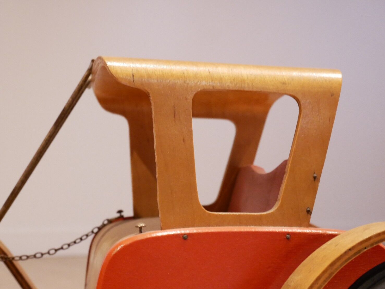 Dutch design plywood car toy for child 1950