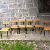 Slatted chairs 50s