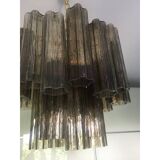 Contemporary murano glass "tronchi" multicolors sputnik chandelier