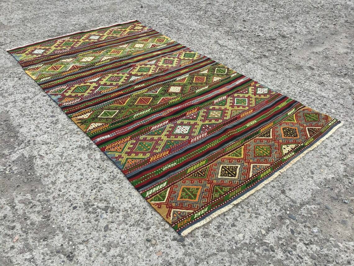 Area rugs 6x10, large rug, rug for kitchen, Anatolian rug, Kilim carpet