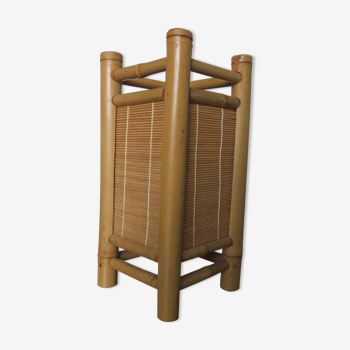 Rattan lamp, bamboo 80s