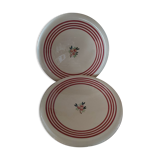 Set of 2 Gien round dishes
