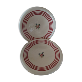 Set of 2 Gien round dishes