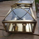 Brass exterior wall sconces, 50s-60s