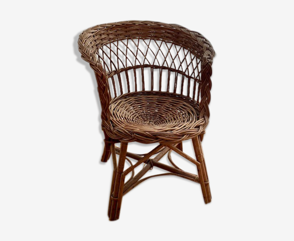 Fauteuil en osier