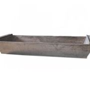 Brown solid wood slicer from the early 20th century — long rustic trough 1890-1919