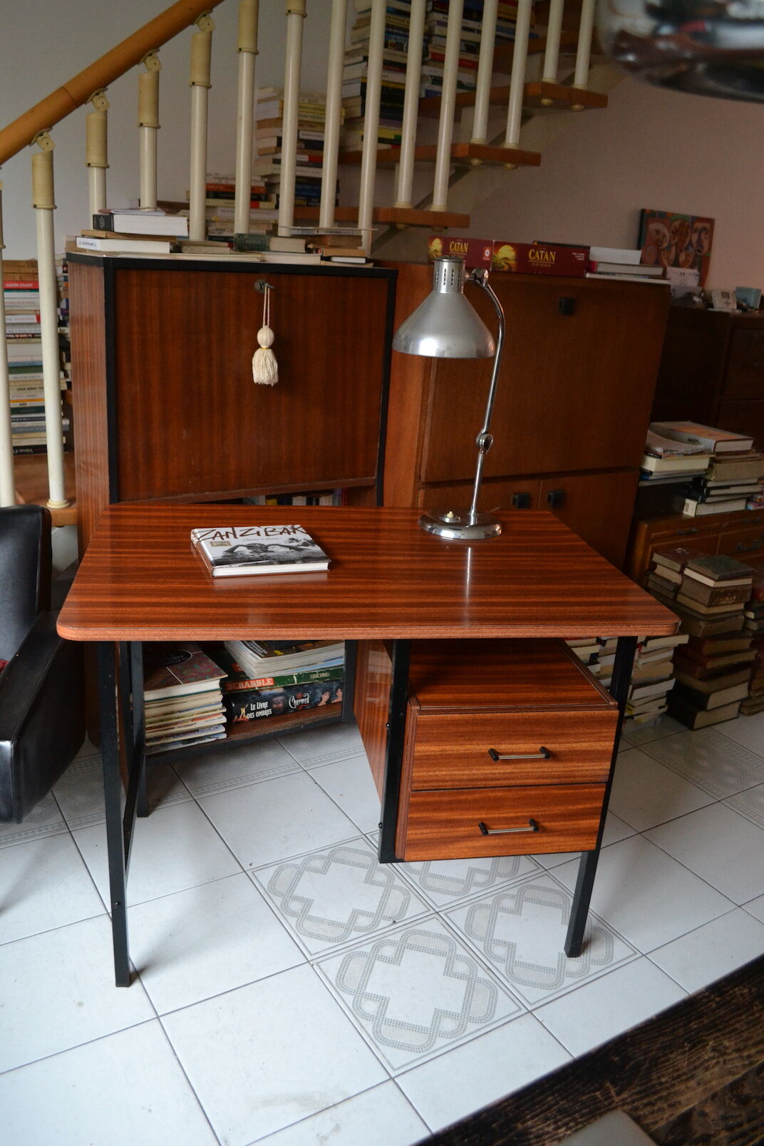 Modernist desk formica 50s