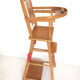 Chaise haute en bois