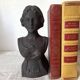 Cast iron bust door stop or bookend