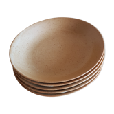 Lot assiettes en grès