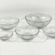 Bauhaus style 1930s glass bowls