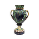 Large 19th century French Majolica Renaissance Palissy Vase with Mistletoe