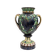 Large 19th century French Majolica Renaissance Palissy Vase with Mistletoe