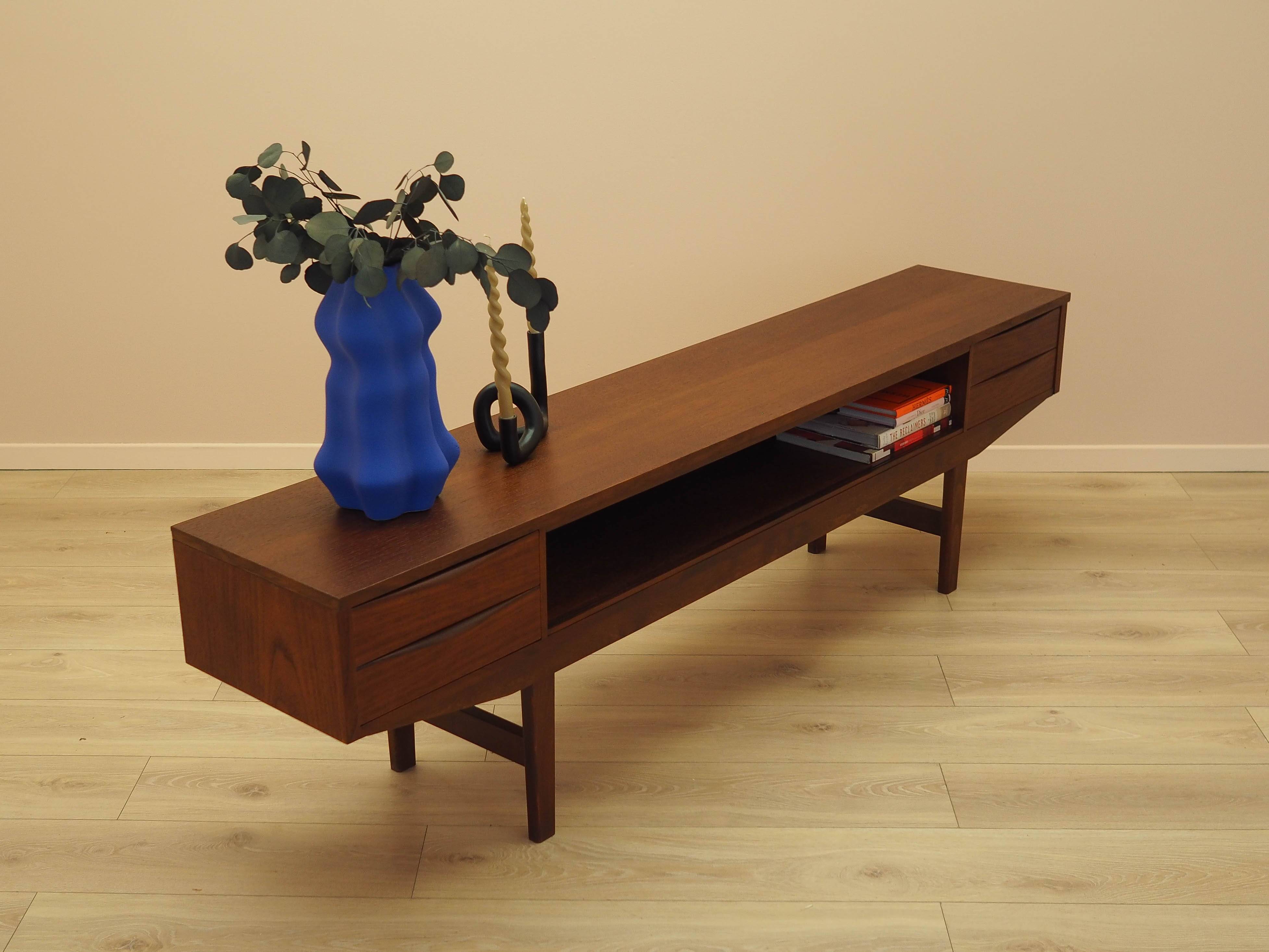 Teak lowboard, Danish design, 1970s, made in Denmark