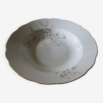 Plat de service en porcelaine de bohème en très bon état.