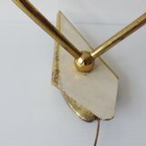 Pair of double wall typical 1950 vintage rockabilly 50's wall lights