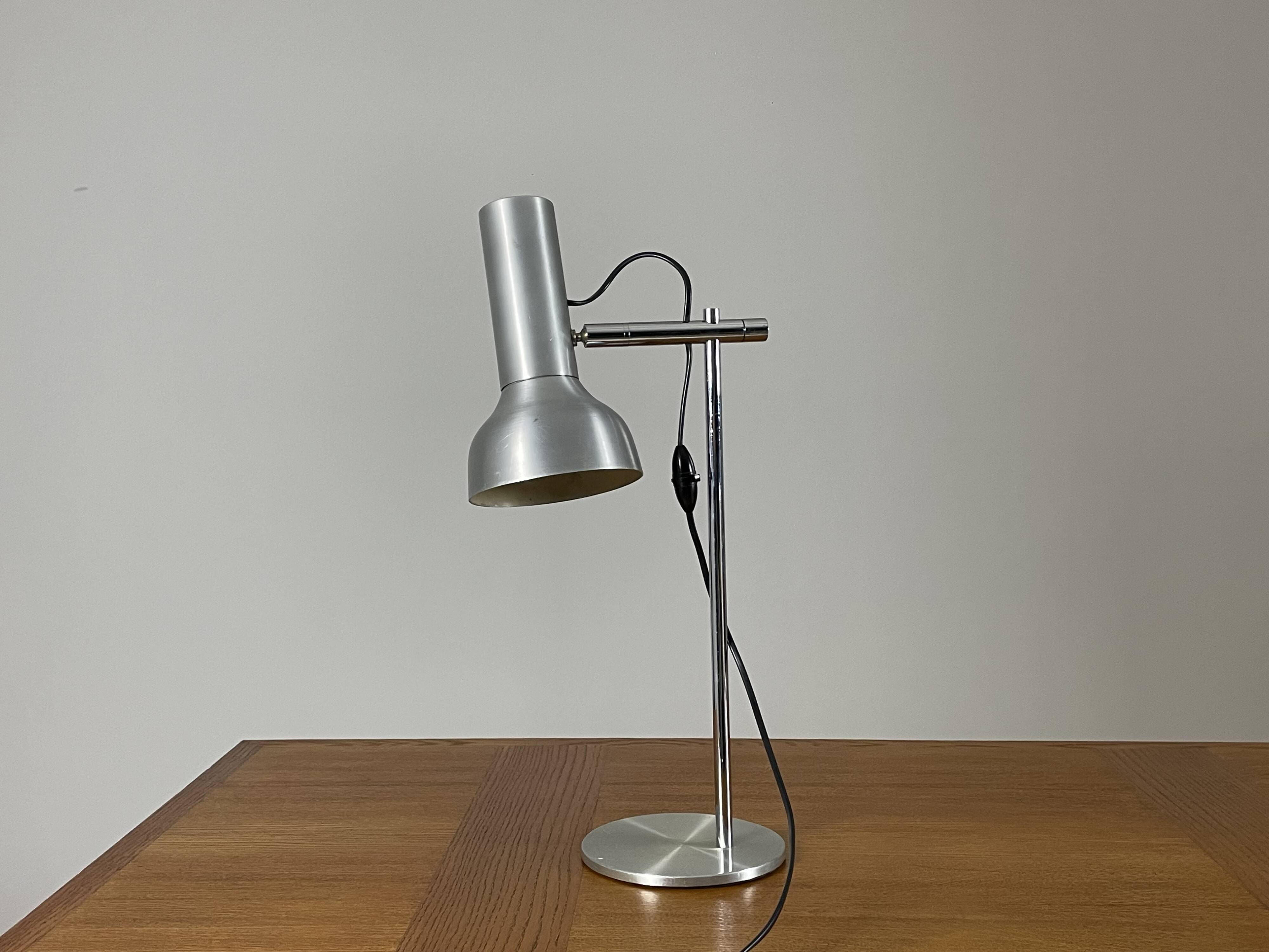 1970s metal desk lamp