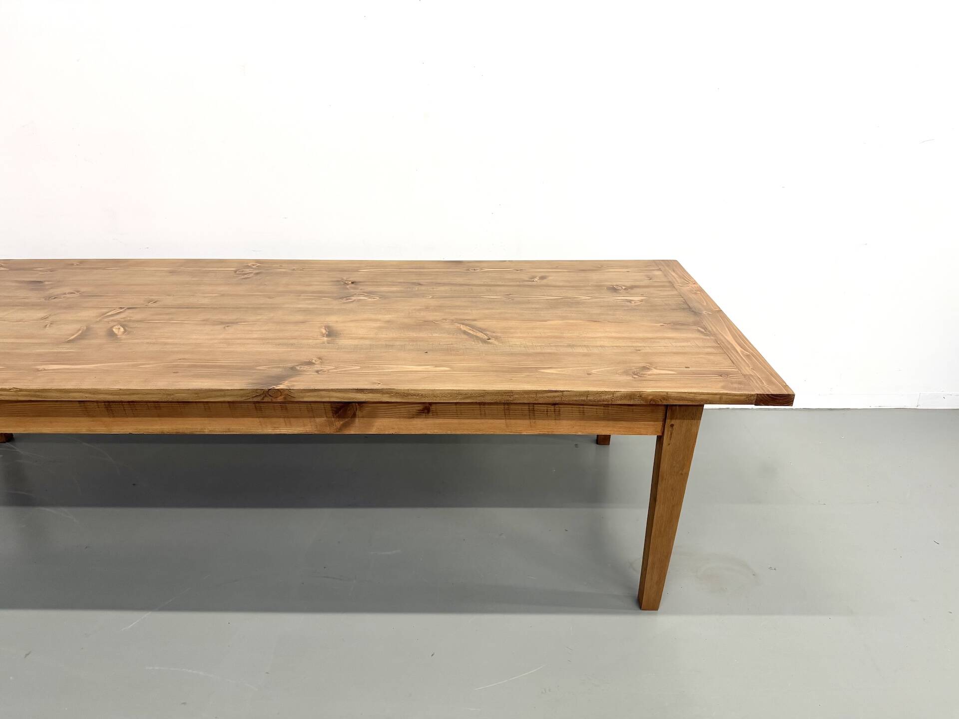 Monumental XXL Pine Farmhouse Table (3.20m) – 1970s