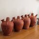 Set of 4 terracotta jugs