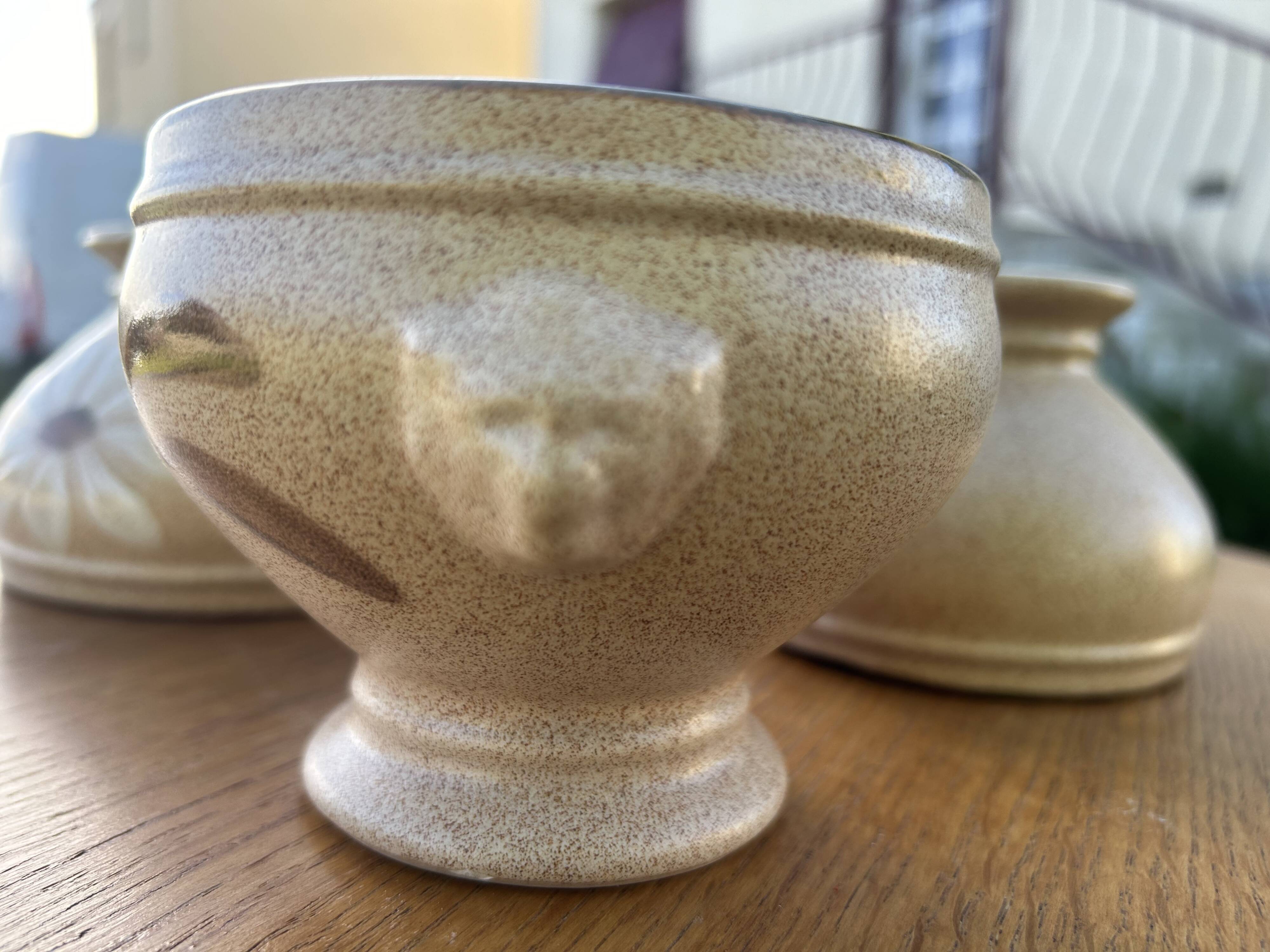Set of 5 stoneware soup bowls