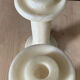 Pair of albatre candle holders