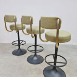Tabourets de bar design suédois vintage 'Luxury dessin'