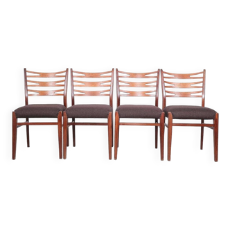 Vintage teak dining table chairs, 1960s