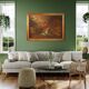 Antique Italian painting Christ in the Garden of Olives from 17th century