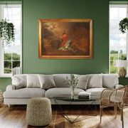 Antique Italian painting Christ in the Garden of Olives from 17th century