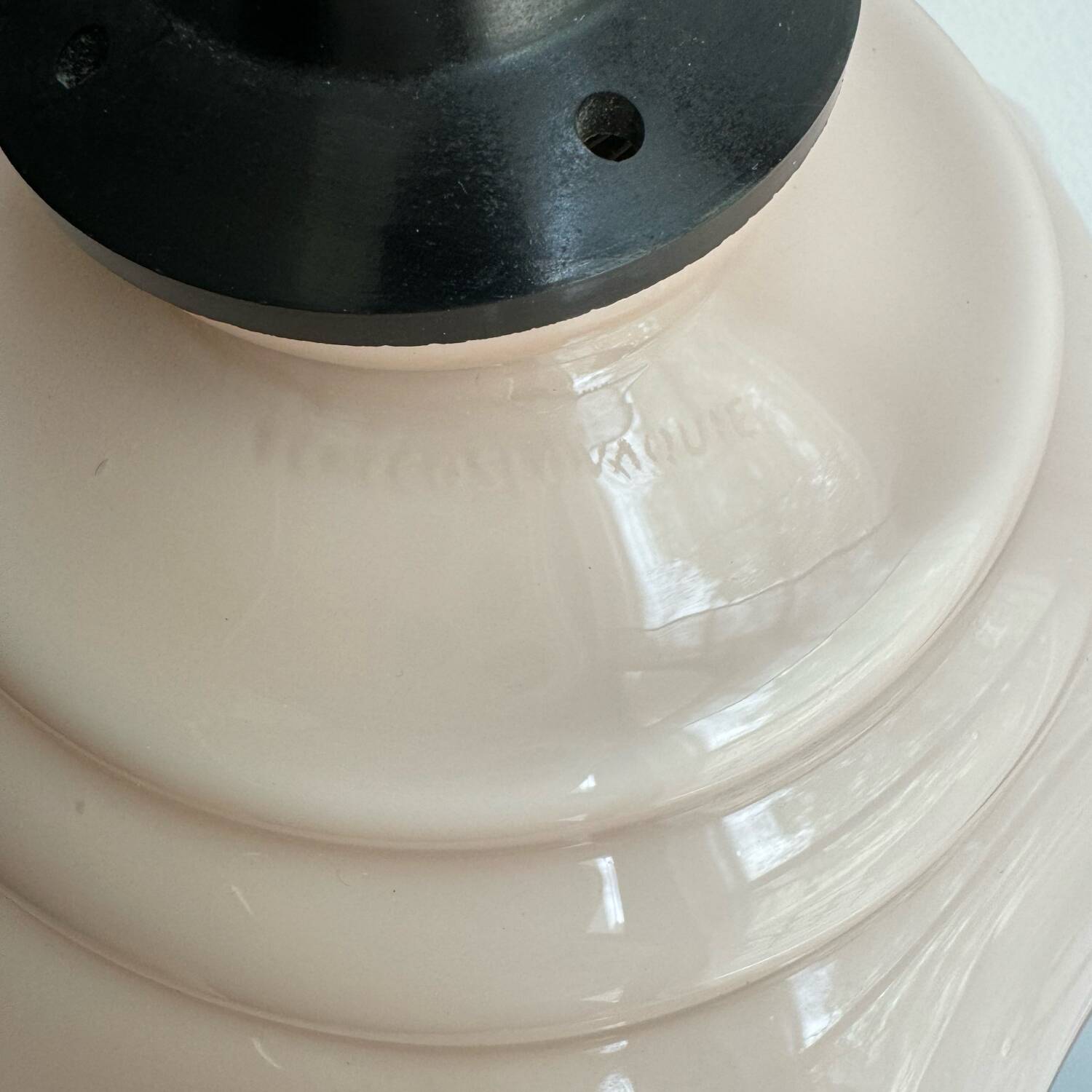 Opaline chandelier Czechoslovakian design 1960s