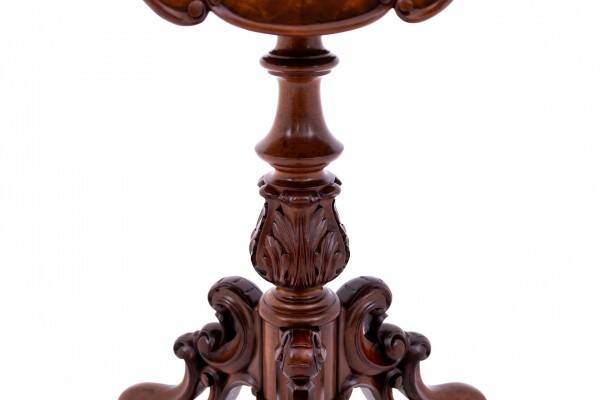 Antique card table from around 1870. After renovation.