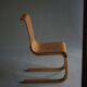 Alvar Aalto model no.21 chair with rare karelian birch seat, Finland 1930s