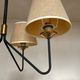 Modernist pendant lamp 1950 in the taste of Jean Royère tube and brass