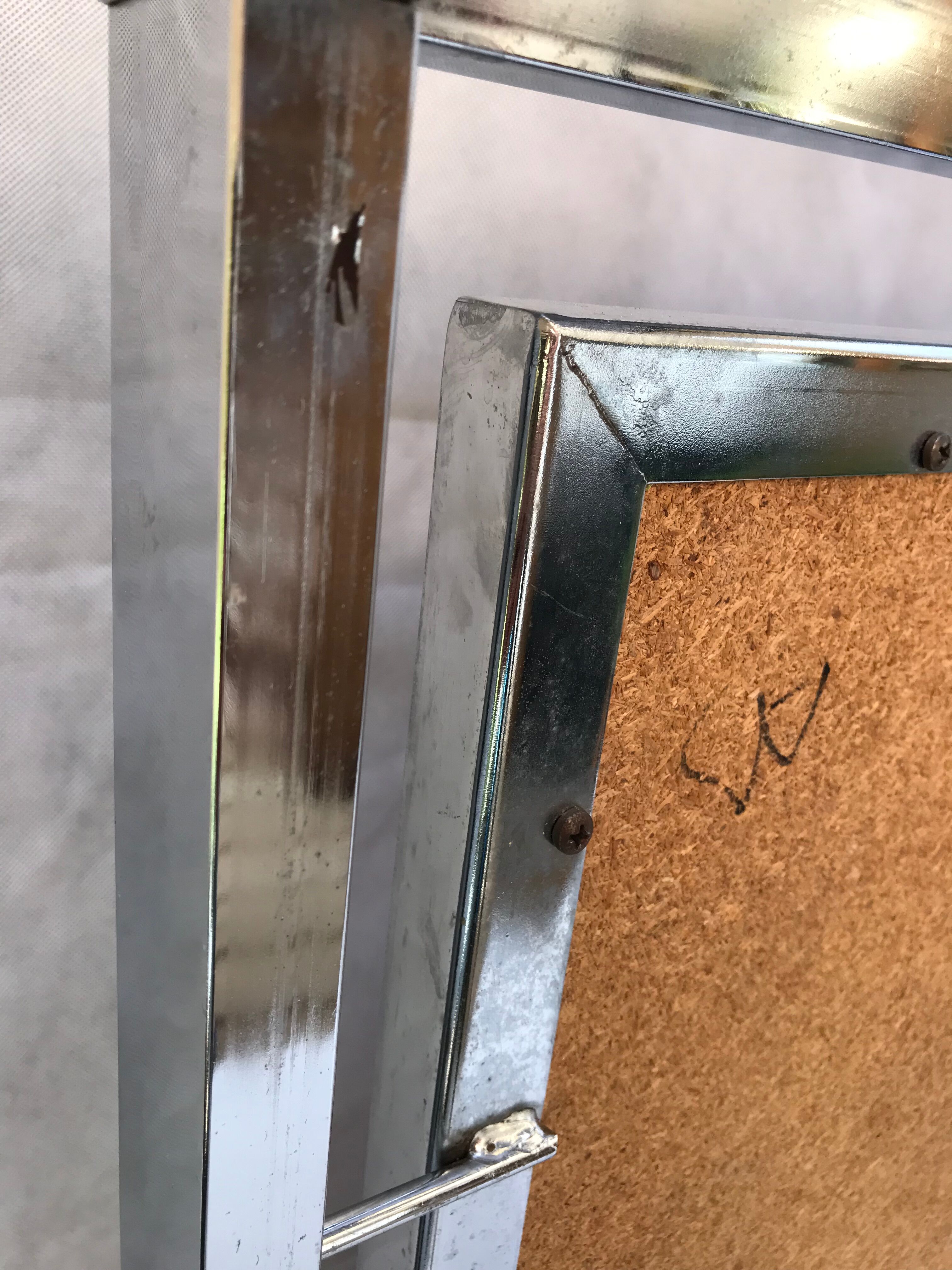 Metal and ceramic earthenware coffee table