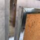 Metal and ceramic earthenware coffee table