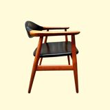 Vintage GM11 Svend Aage Eriksen office chair, 1960s
