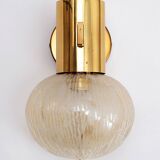 Applique Hans-Agne Jakobsen en laiton avec verre Suède 1960
