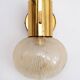 Hans-Agne Jakobsen brass wall lamp with glass Sweden 1960