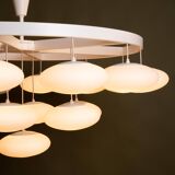 Impressive cloud chandelier mid-century modern of Volksgarten Milchhalle Vienna