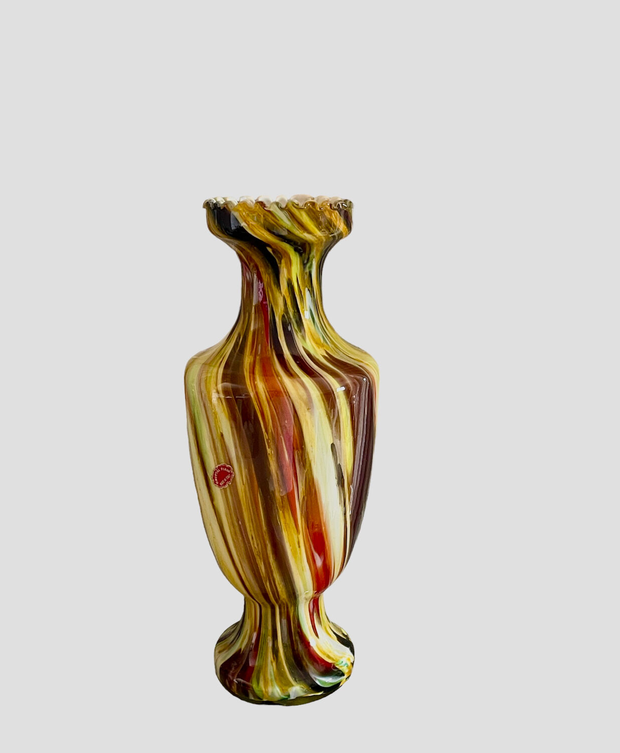 Italian vase Cristal Fiam vintage