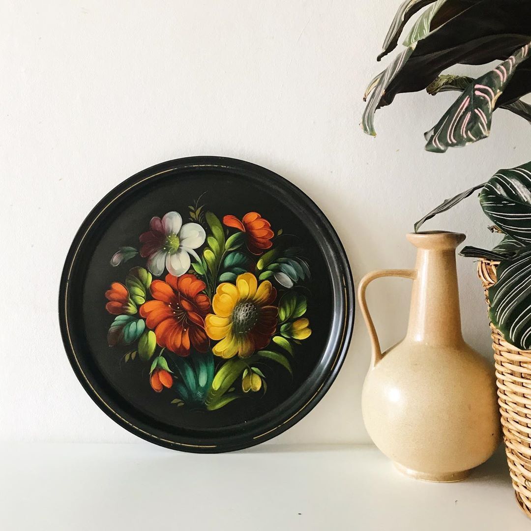 Russian metal tray 70s