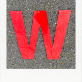 Ancient letter sign aluminium dibond