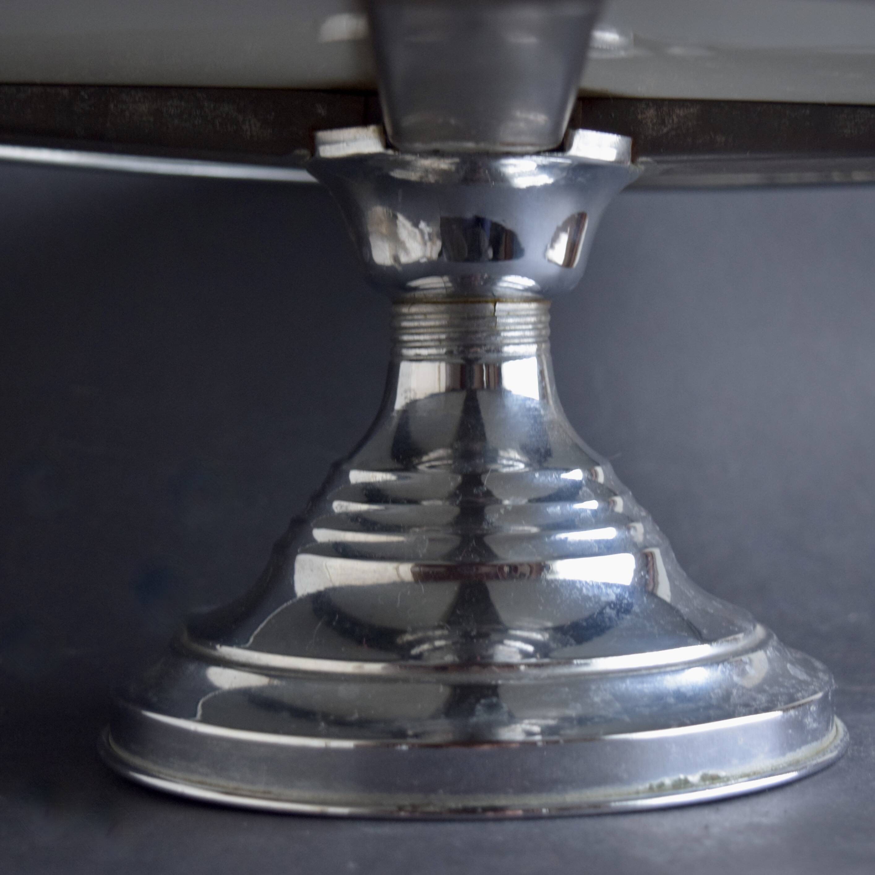 Art-deco standing cake tray - floral decor