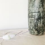 Jacques Blin's green water ceramic lamp, 1950