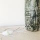 Jacques Blin's green water ceramic lamp, 1950