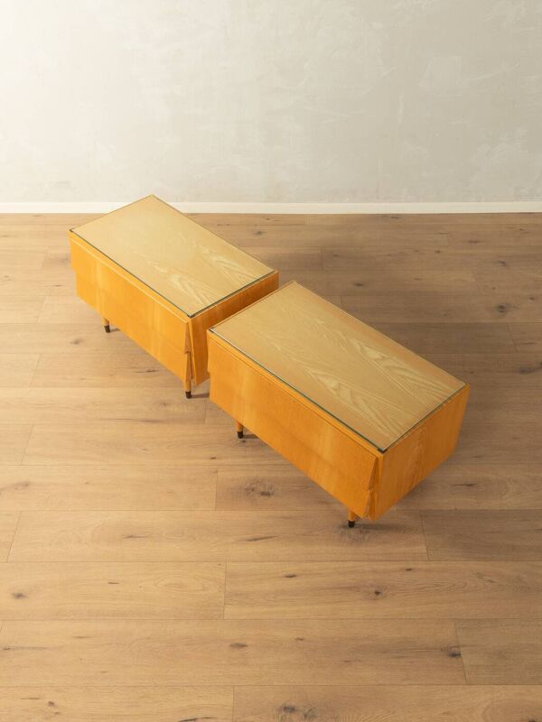 Tables de chevet élégantes des années 1950, série IDEE Möbel par Erich Stratmann pour Oldenburger Möbelwerkstätten.