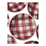 8 hollow plates from Faïencerie Nouvelle - Givors