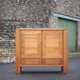 Solid wood sideboard from Regain, wooden storage unit with 2 doors and 2 drawers, living room furniture